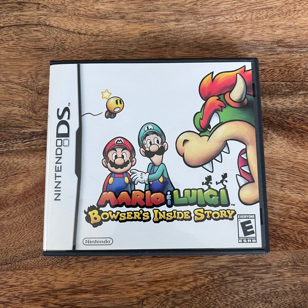Nintendo DS Mario & Luigi Bowser's Inside Story Case and Manual Only No Game